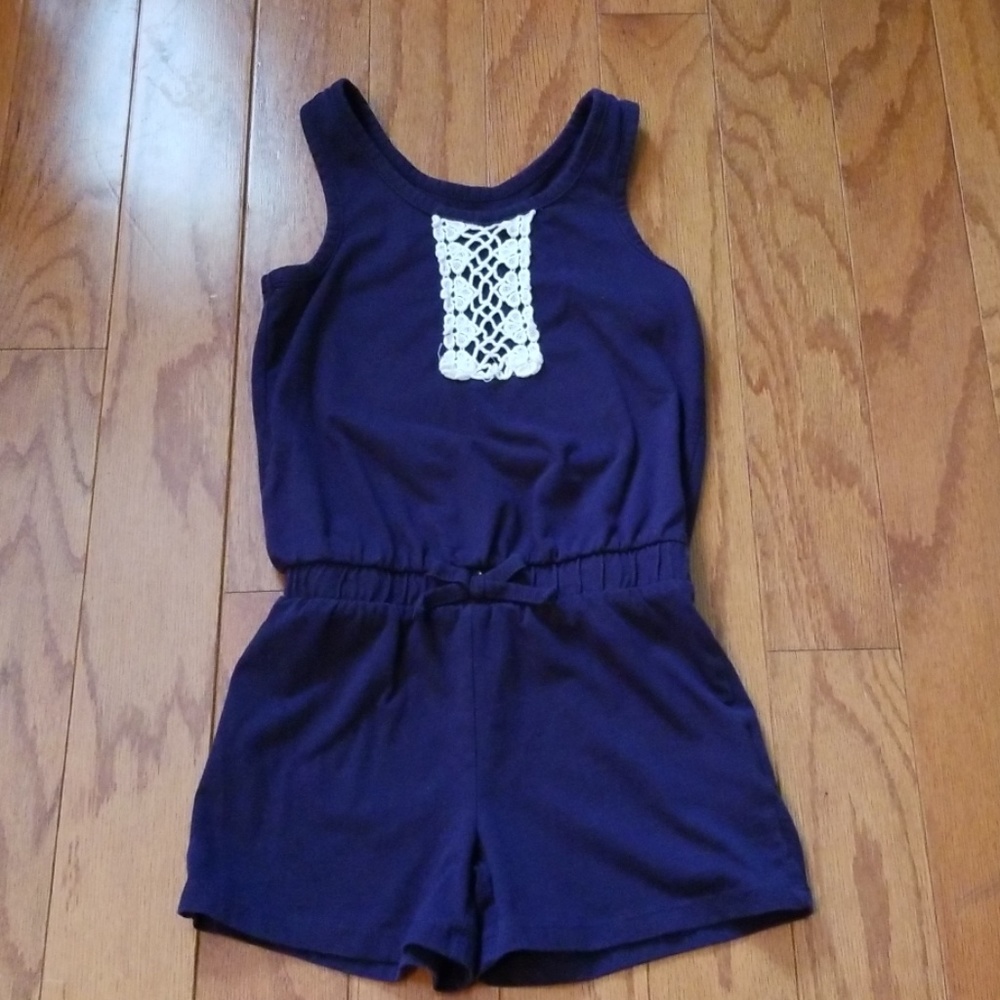 Toddler girls navy blue romper size xs